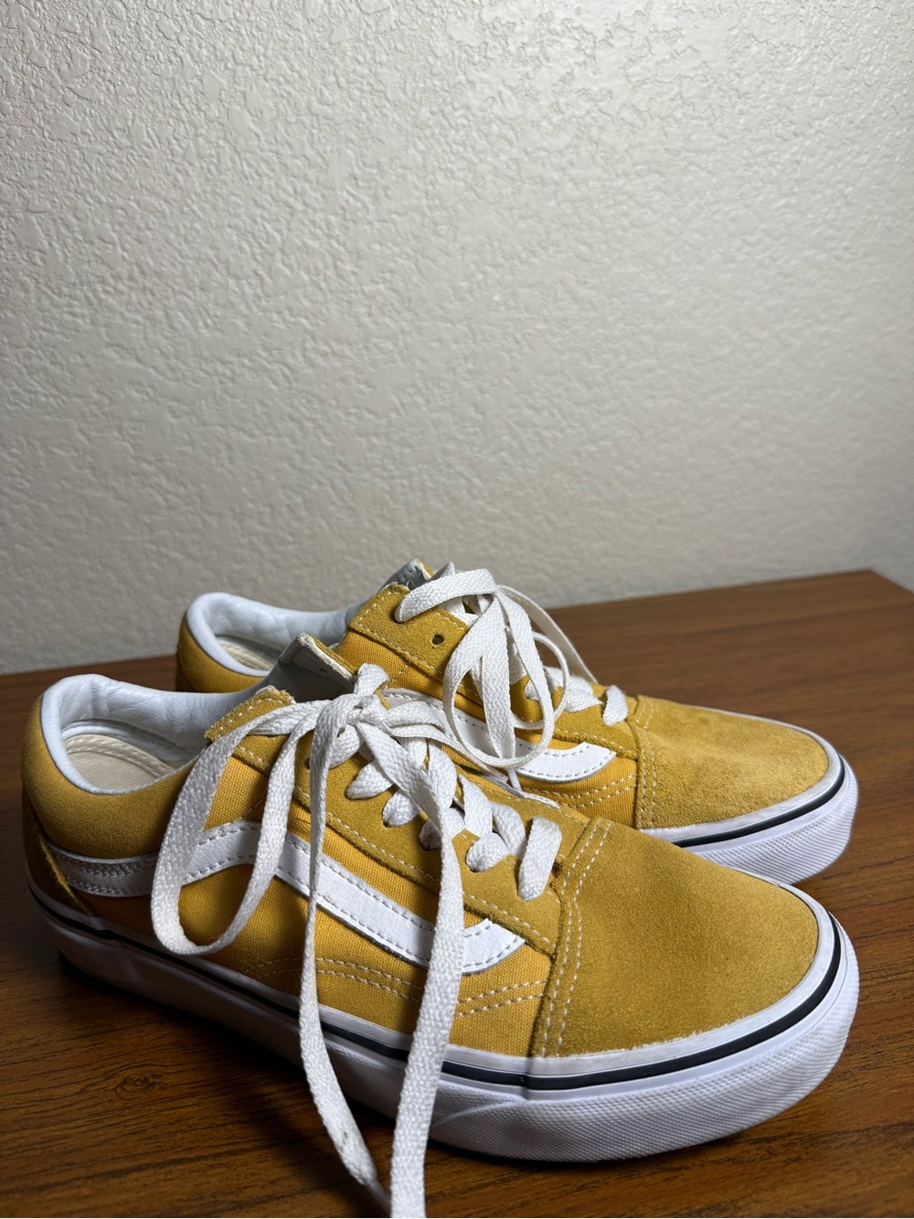 Vans Yellow Suede Skate Shoes
